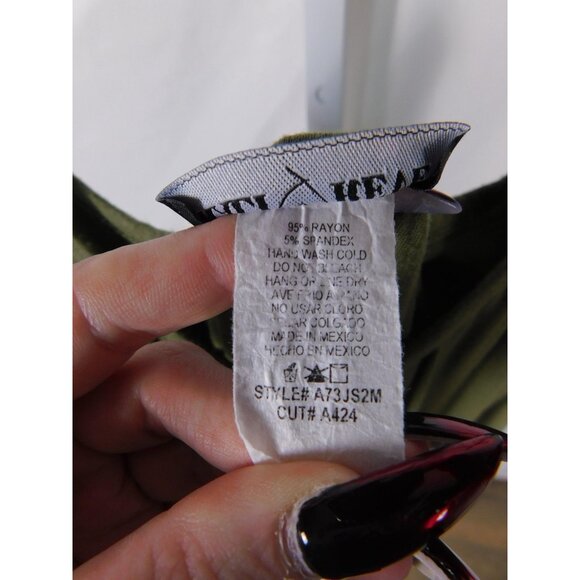 Kali Reve Olive Boho Jumpsuit M/L - Green - Excellent - Witchcore Earth - Picture 11 of 11